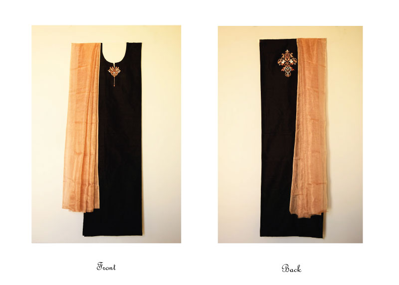 Hand-painted Raw-Silk